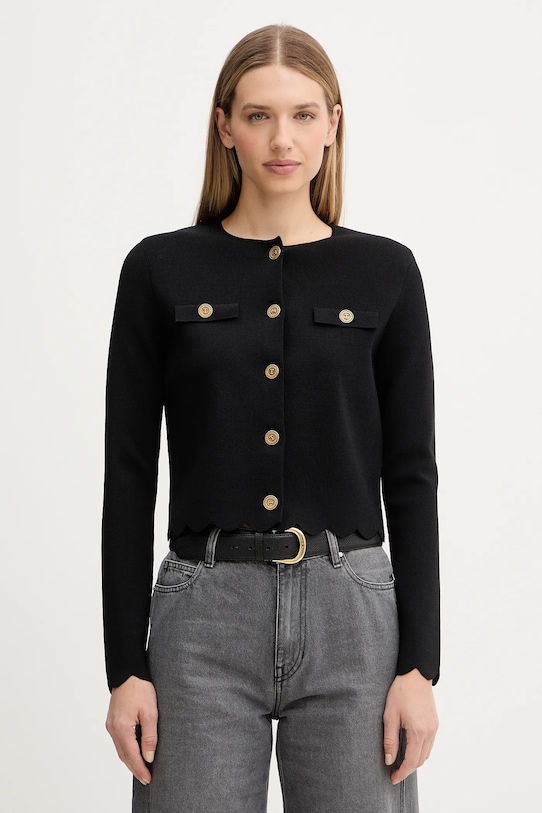 Twinset kardigan pozostałe czarny 252TP320A