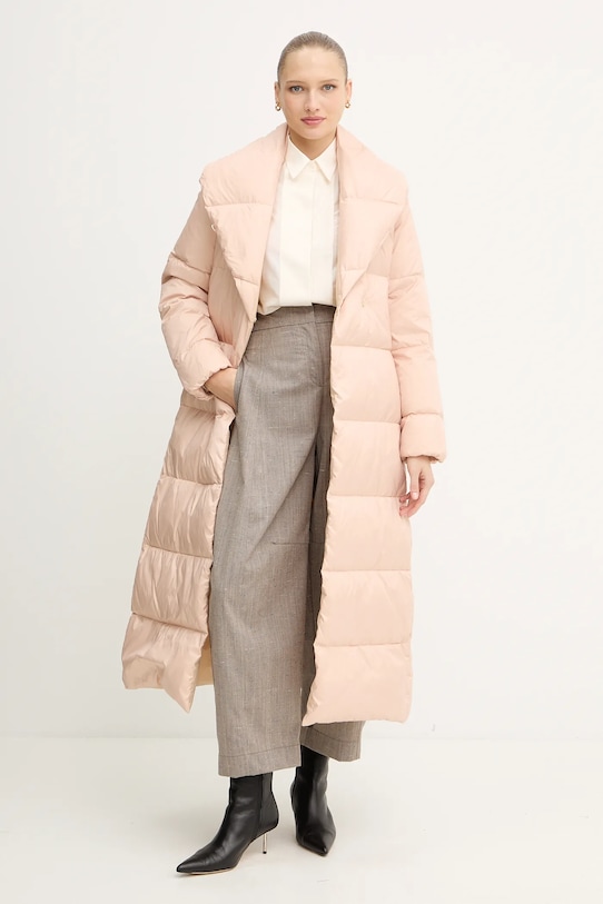 Twinset kurtka puchowa 252TT2050 beżowy AW25