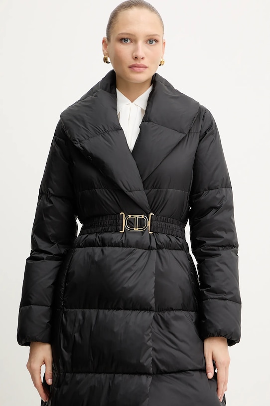 Twinset kurtka puchowa czarny 252TT2050