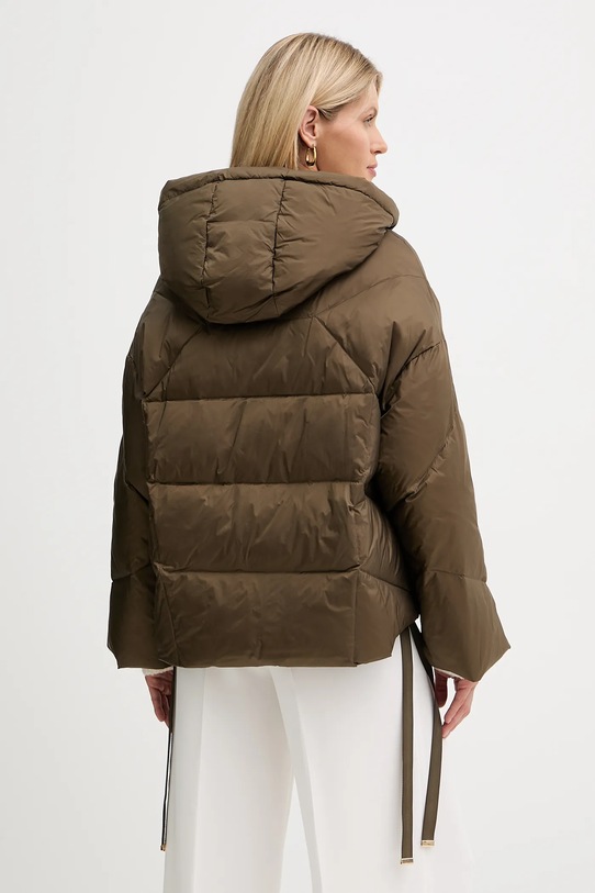Odzież Twinset kurtka puchowa 252TT2060 zielony