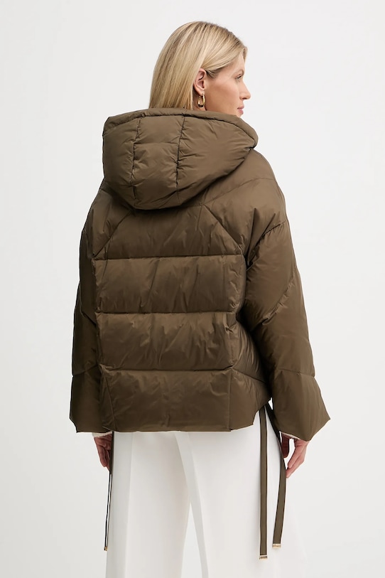 Odzież Twinset kurtka puchowa 252TT2060 zielony