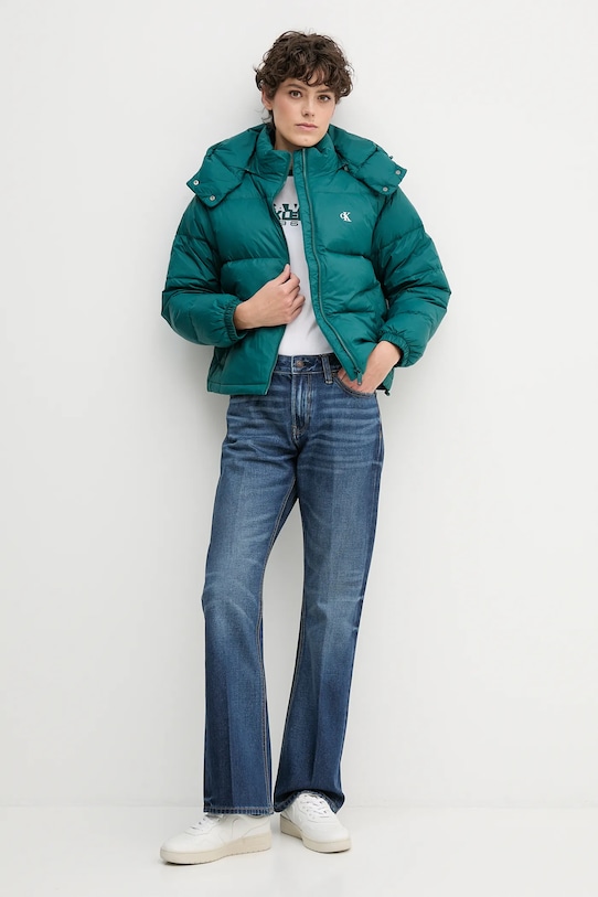 Calvin Klein Jeans kurtka puchowa LV047D501G turkusowy AW25