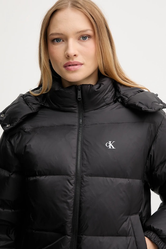 Péřová bunda Calvin Klein Jeans černá LV047D501G