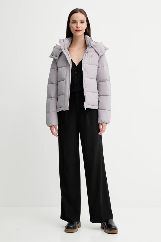 Calvin Klein Jeans kurtka LV047D513G szary AW25