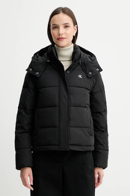 Bunda Calvin Klein Jeans s podšívkou černá LV047D513G