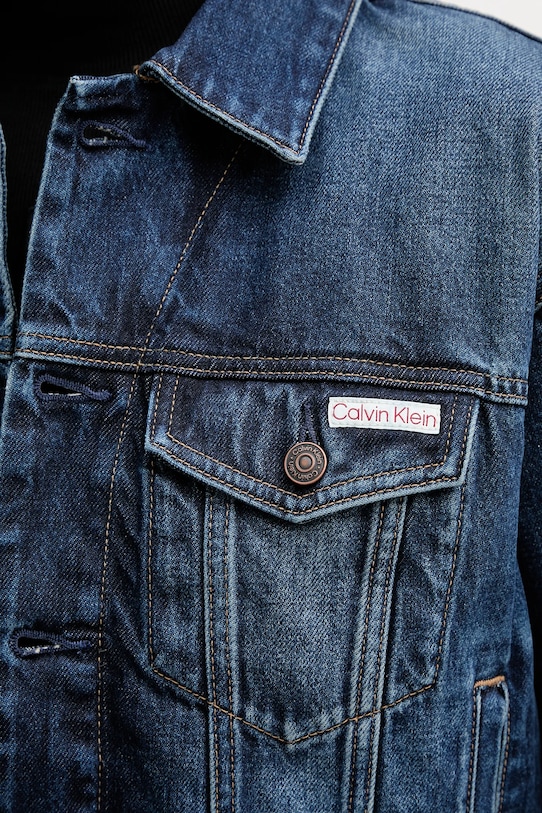 Дънково яке от памук Calvin Klein Jeans LV047D838G син