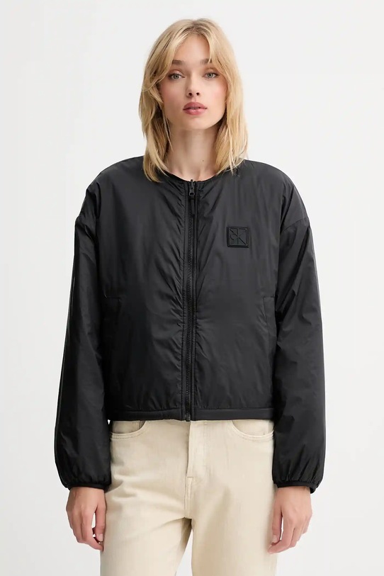 Calvin Klein Jeans geacă cu doua fete cu captuseala negru LV044D511G