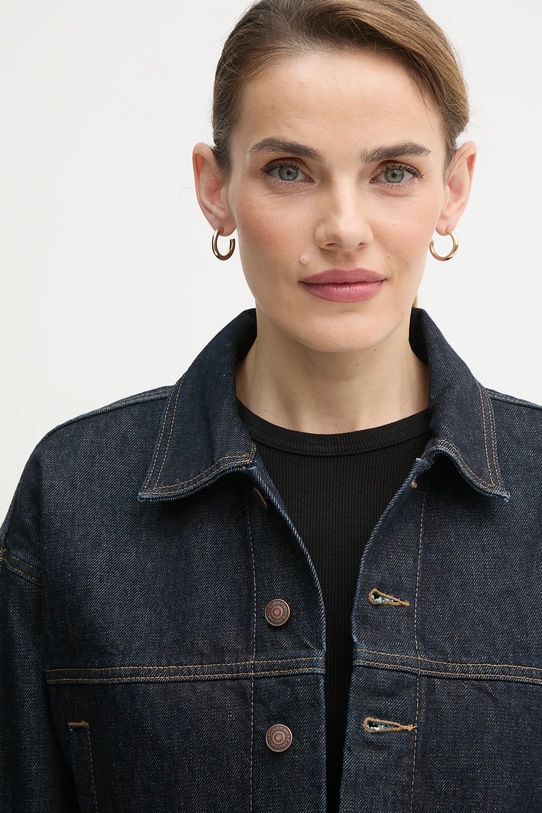Calvin Klein Jeans kurtka jeansowa granatowy LV047D700G