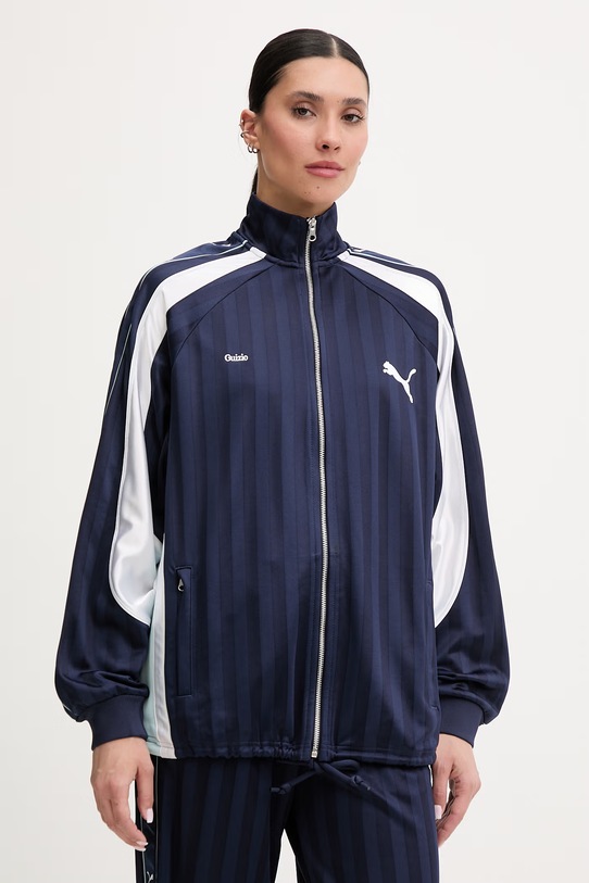 Puma rozepínací mikina dámská PUMA x GUIZIO bez kapuce námořnická modř 632558
