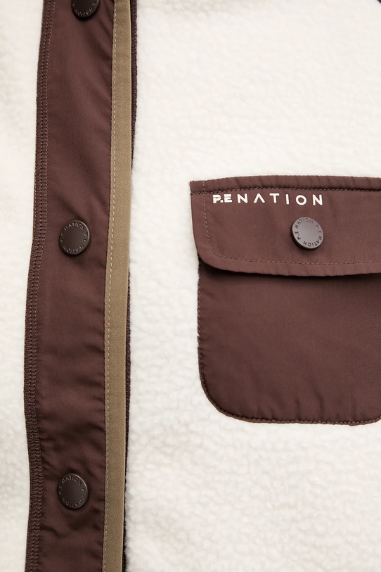 P.E Nation bluza polarowa Takeover 253J142 beżowy