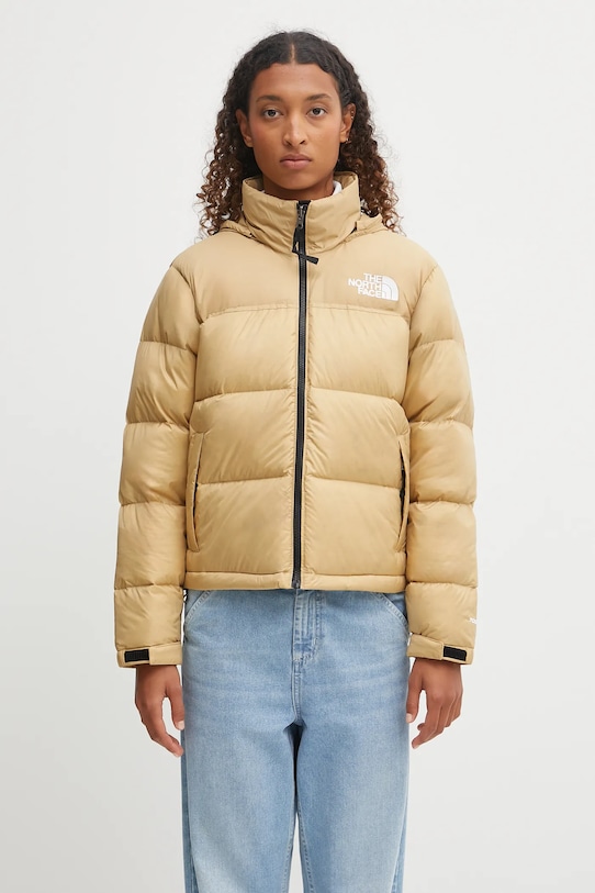 Μπουφάν με επένδυση από πούπουλα The North Face 1996 Retro Nuptse πουπουλένιο μπεζ NF0A3XEOGM31