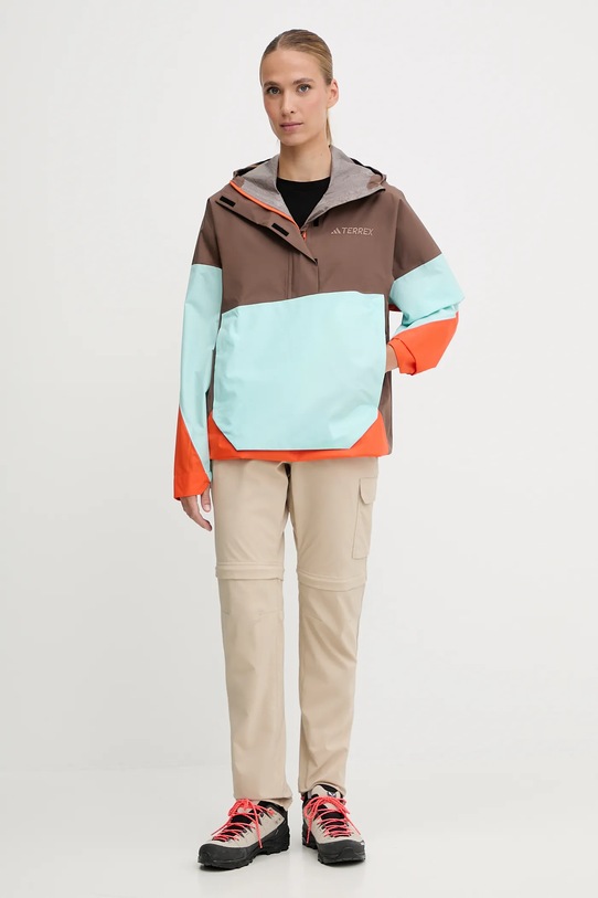 Outdoor jakna adidas TERREX Xploric 2.5L Anorak JL9813 rjava AW25