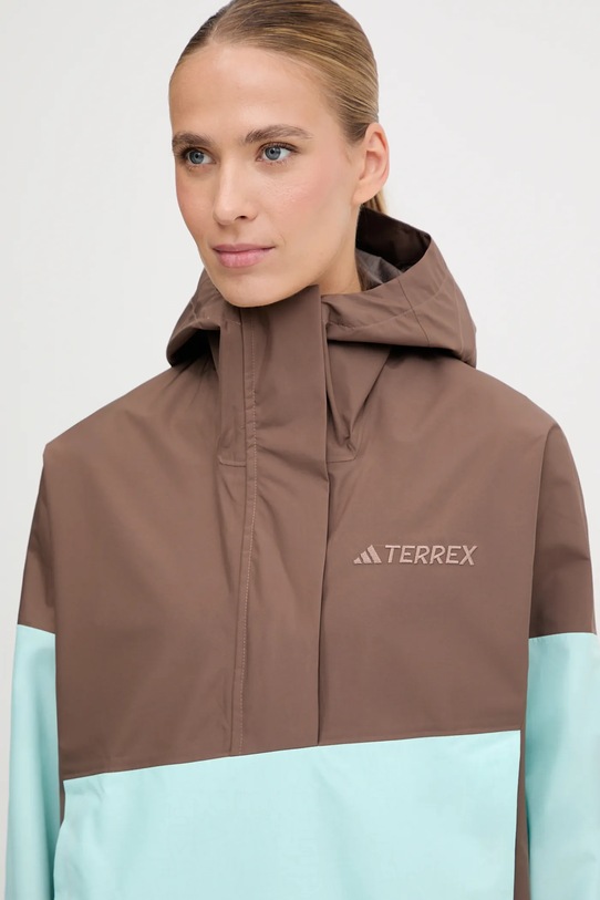 Outdoor jakna adidas TERREX Xploric 2.5L Anorak rjava JL9813