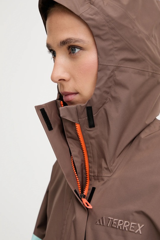 Outdoor jakna adidas TERREX Xploric 2.5L Anorak JL9813 rjava