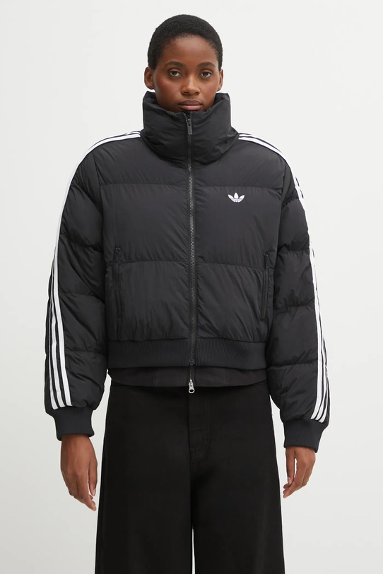 Яке adidas Originals Cropped Puffer лека изолация черен JX2970