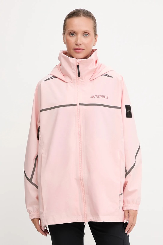 Turistická bunda adidas TERREX nezateplené ružová KC2347
