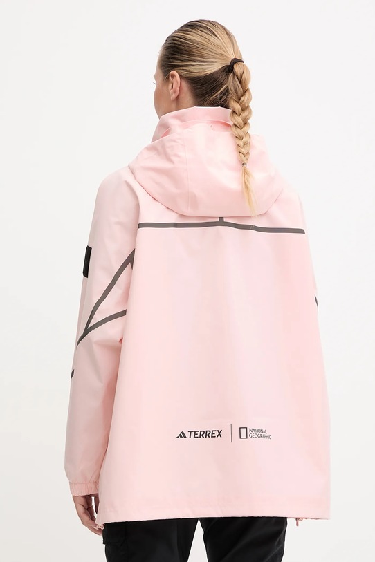 Oblečenie Turistická bunda adidas TERREX KC2347 ružová