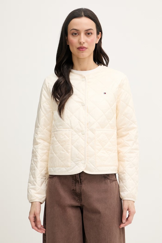 Tommy Hilfiger prijelazna jakna za žene bež WW0WW47290