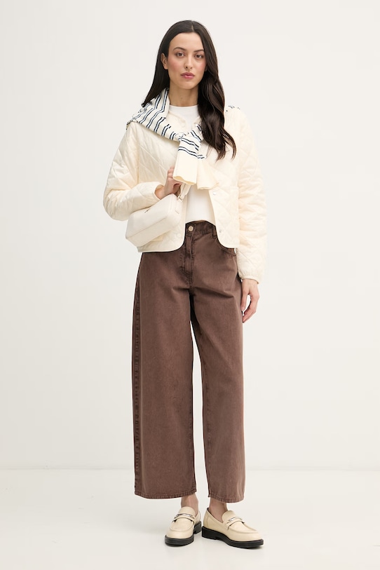 Tommy Hilfiger prechodná bunda dámska WW0WW47290 béžová SS26