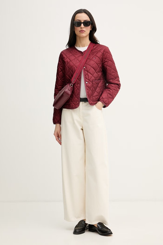 Tommy Hilfiger prijelazna jakna za žene WW0WW47290 bordo SS26