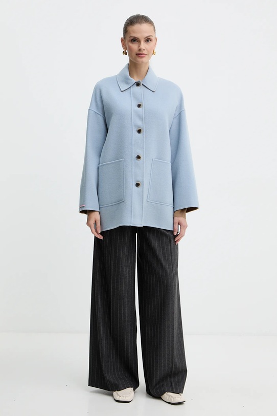 MAX&Co. kurtka wełniana 2526086043200 niebieski AW25