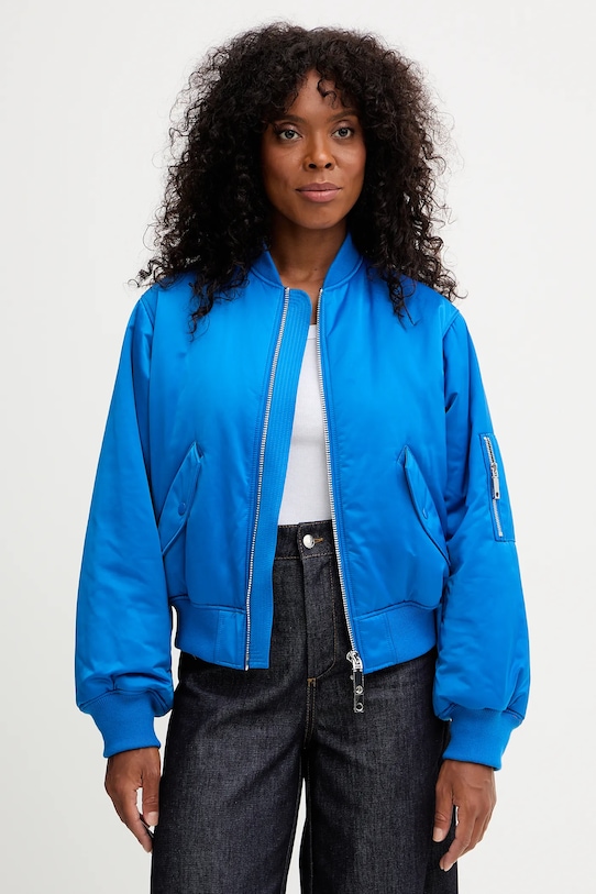 MAX&Co. kurtka bomber bez kaptura niebieski 2528486022200