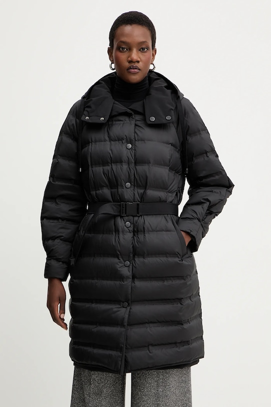 Двухсторонняя пуховая куртка Luisa Spagnoli с утеплением чёрный 542257