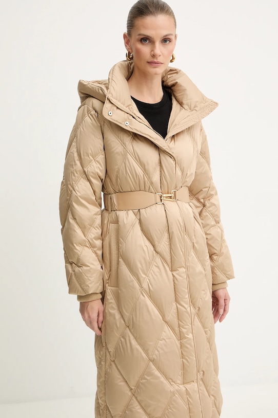 Péřová bunda Luisa Spagnoli béžová 542440