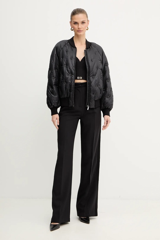 Luisa Spagnoli kurtka bomber 542326 czarny AW25