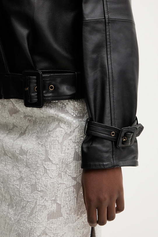 Kožený křivák Luisa Spagnoli 542262 černá