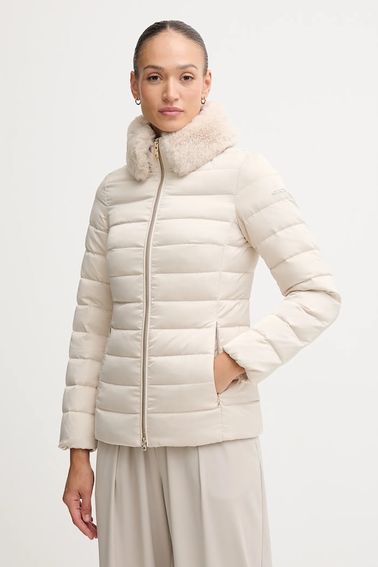 Geox geacă de puf BETTANIE cu captuseala bej W5626T.T3122
