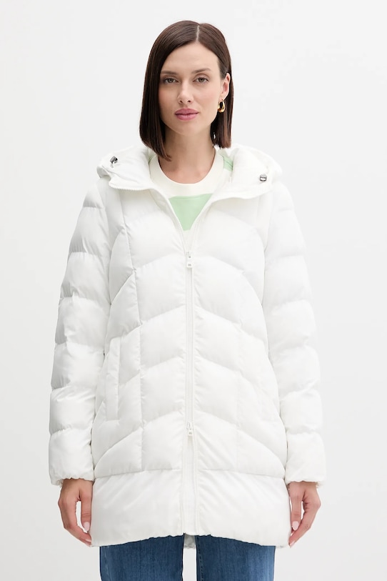 Bunda Geox ANYLLA s kapucí bílá W4628Q.T3144