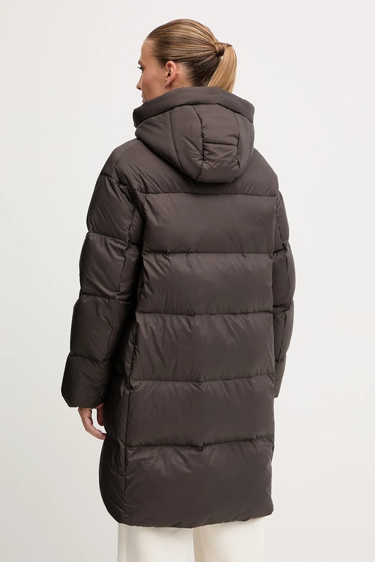 Odzież Jack Wolfskin kurtka puchowa ICY HILL A65093 brązowy