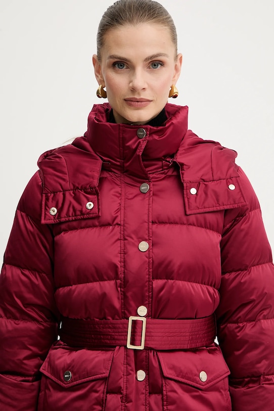 Liu Jo kurtka puchowa bordowy MF5010.T017A