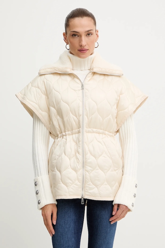 Liu Jo bezrękawnik bez kaptura beżowy MF5162.T091A