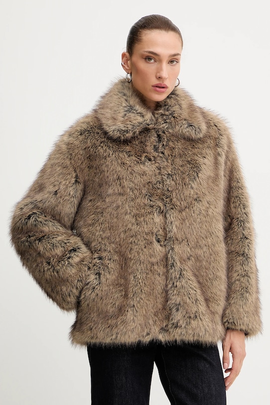 Liu Jo płaszcz bez kaptura zielony MF5232.E1095