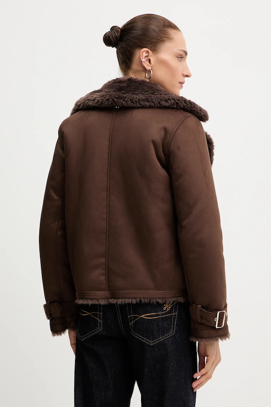 Odzież Liu Jo płaszcz MF5334.E0911 brązowy