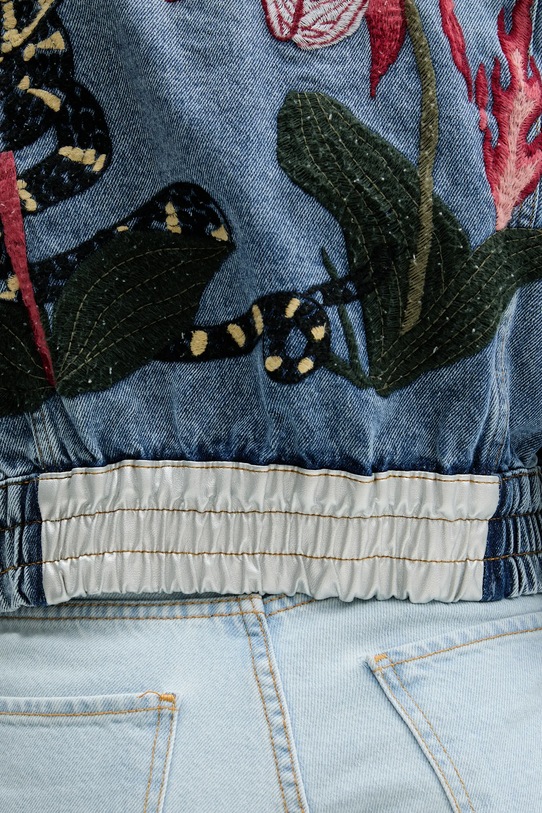 Desigual kurtka jeansowa LANDER 25WWED07 niebieski