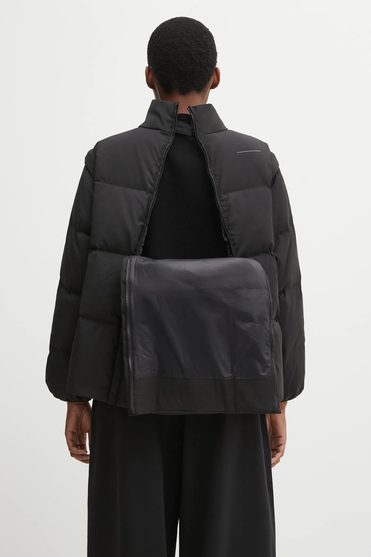 MM6 Maison Margiela geacă de puf negru S62AN0159.M35609.900