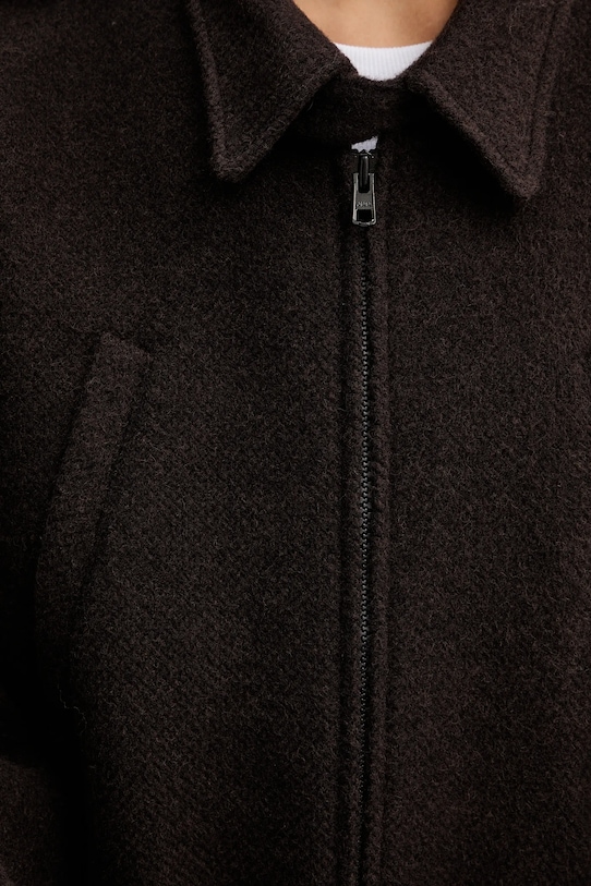 MM6 Maison Margiela kurtka wełniana S62AN0169.M35635.002F brązowy