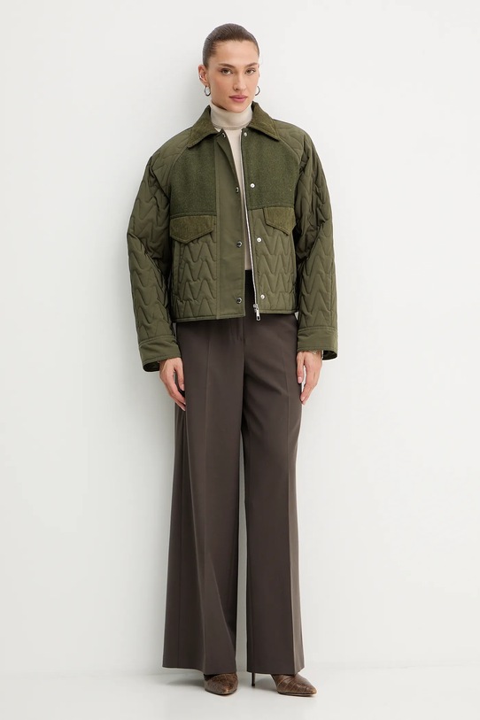 Куртка з додаванням вовни BOSS Orange 50547326 зелений AW25