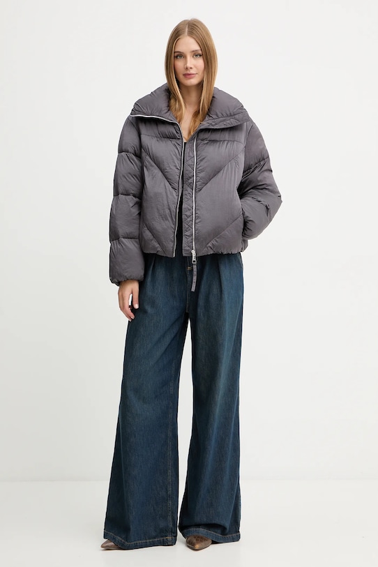 Bunda BOSS Orange 50548035 fialová AW25