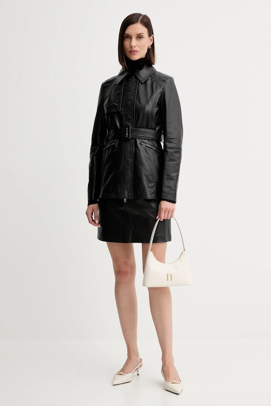 Marella kurtka skórzana 2523446021200 czarny AW25