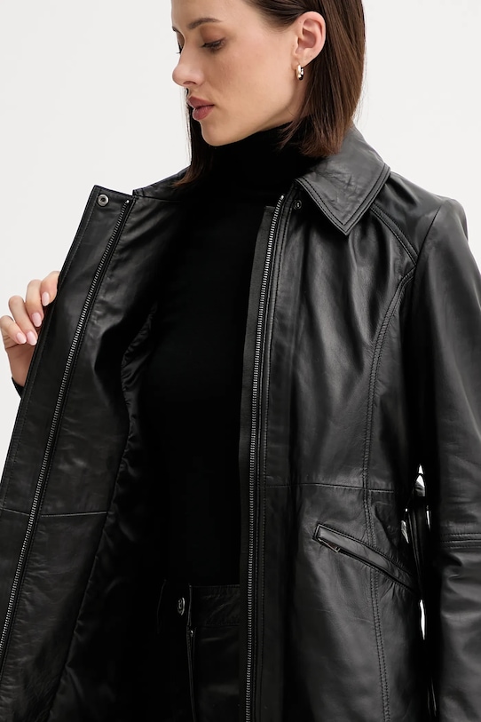 Marella kurtka skórzana 2523446021200 czarny