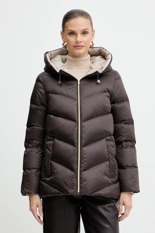 Marella geacă de puf Emme by Marella cu captuseala maro 2525486032200