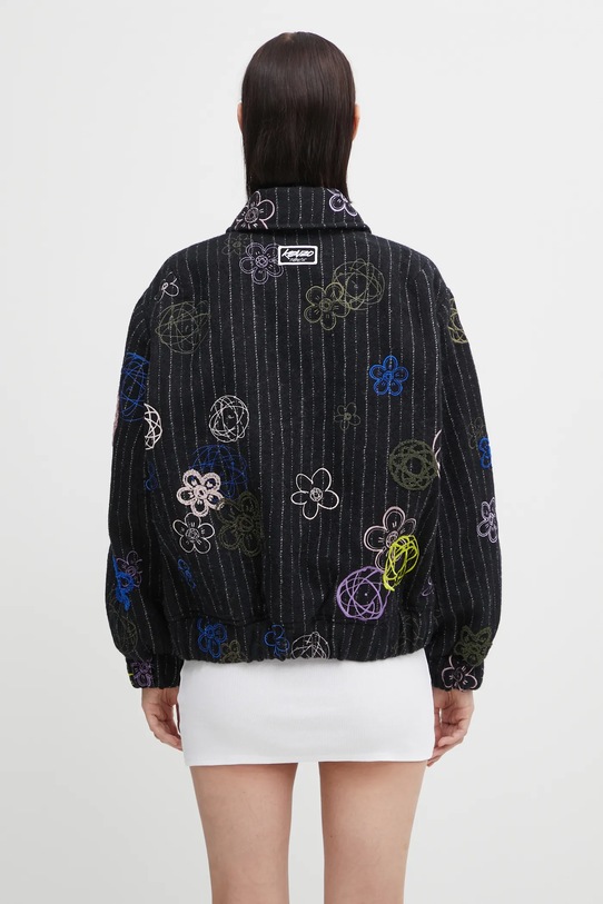 Odzież Kenzo kurtka wełniana Futura Bomber FF62BL2409GM czarny