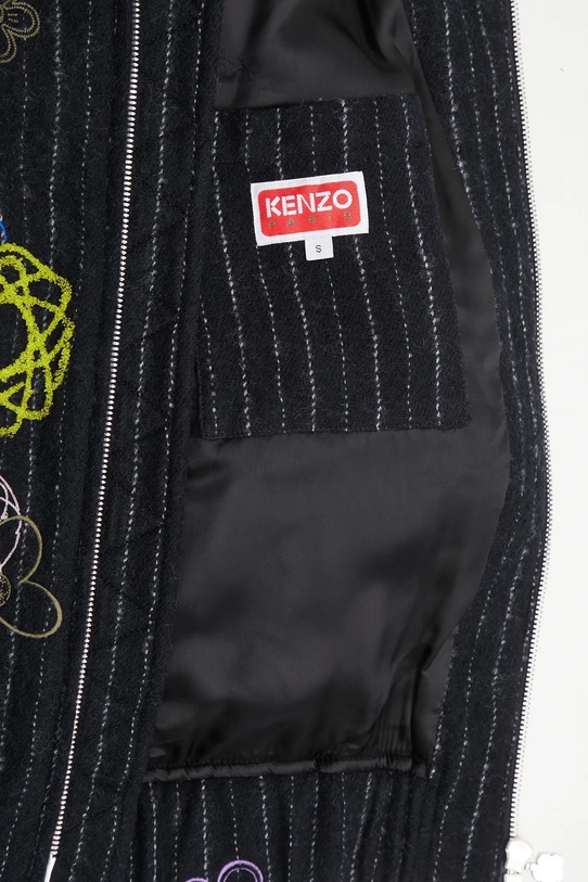 Kenzo kurtka wełniana Futura Bomber FF62BL2409GM