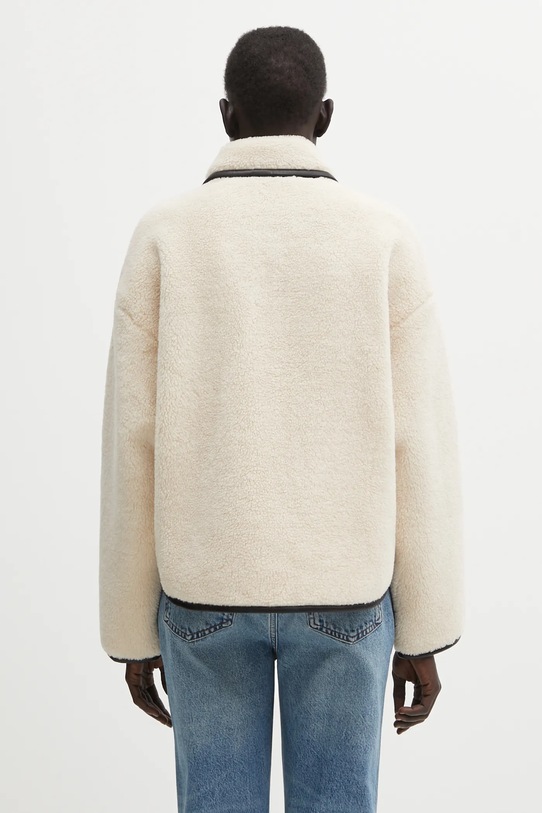 Odzież Anine Bing kurtka z domieszką wełny camden A.01.11274 beżowy