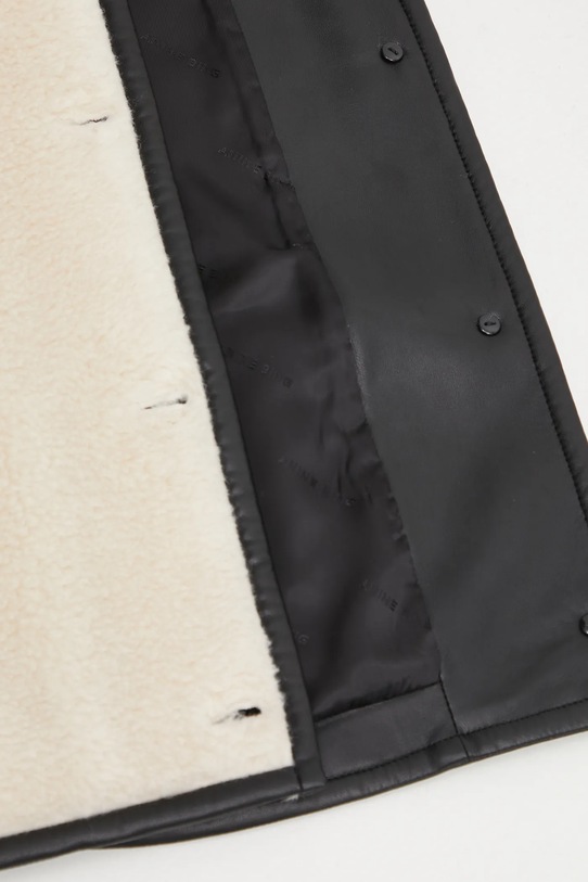 Anine Bing kurtka z domieszką wełny camden A.01.11274 beżowy