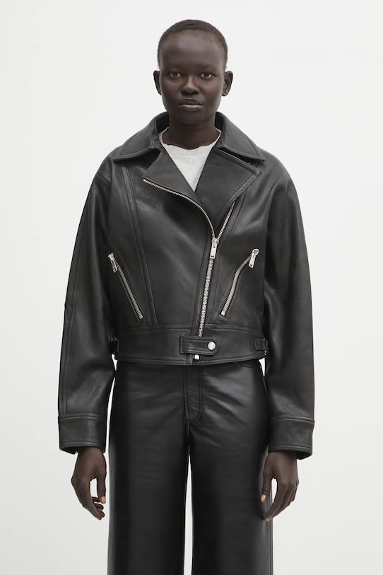 Шкіряна куртка Anine Bing julie без утеплення чорний A.01.11323